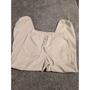 SAINTS STUDIO Men Beige Corduroy Cargo Pants Jogger Drawstring Size S